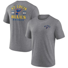 St. Louis Blues - Fanatics Winger Tri-Blend T-Shirt Heather Gray