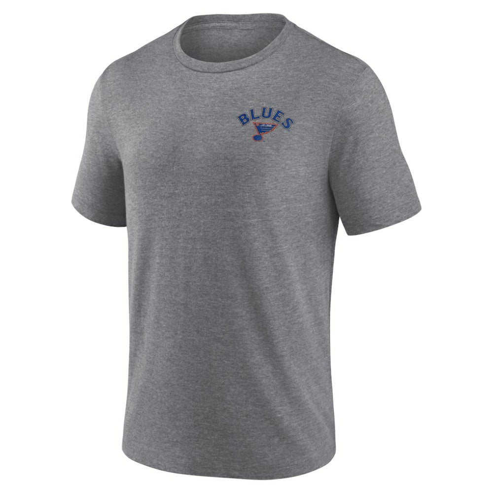 St. Louis Blues - Fanatics Winger Tri-Blend T-Shirt Heather Gray
