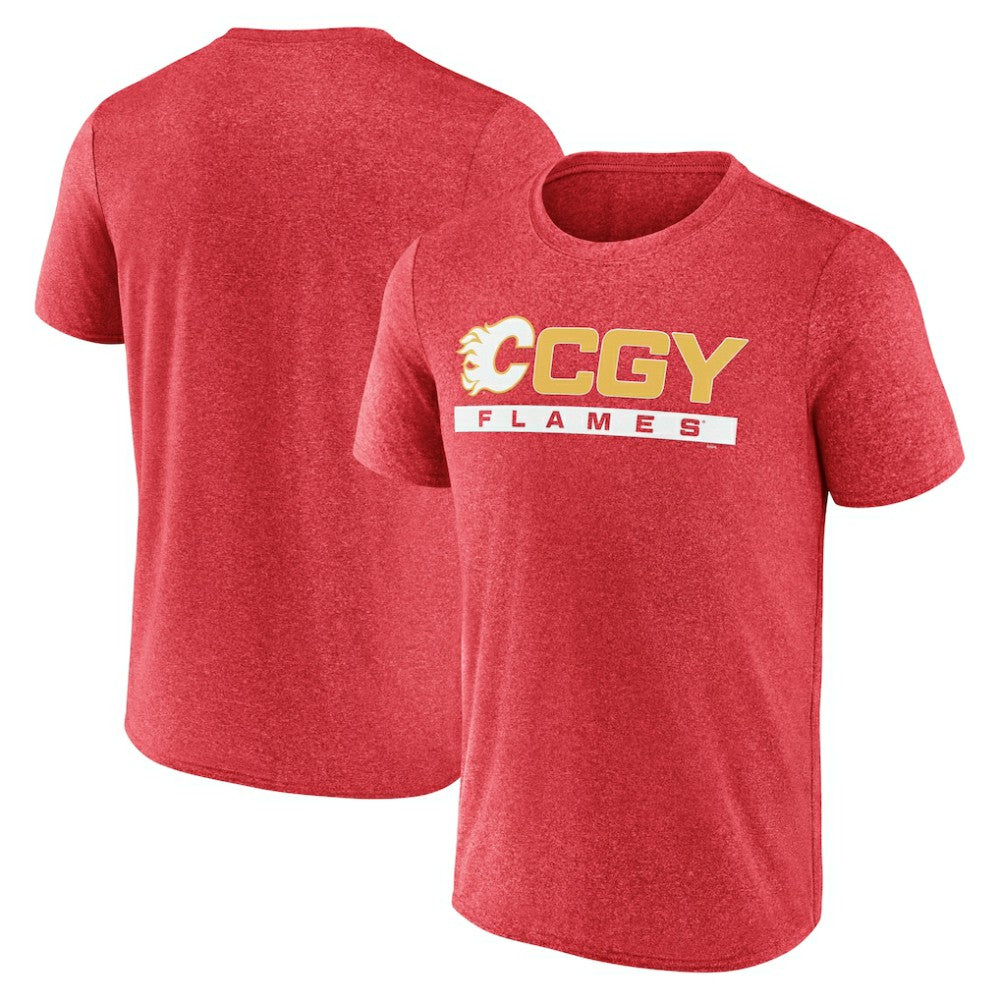 Calgary Flames - Fanatics Playmaker T-Shirt Heather Red