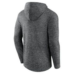 St. Louis Blues - Fanatics Stacked Long Sleeve Hoodie T-Shirt Heather Charcoal