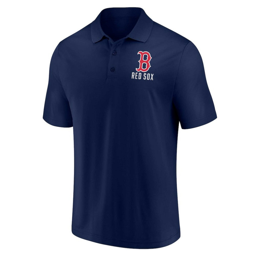 Boston Red Sox Fanatics Two-Pack Logo Lockup Polo Set On Sale