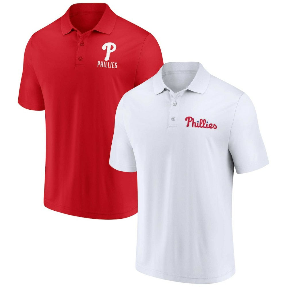 Philadelphia Phillies Fanatics Two-Pack Logo Lockup Polo Set discount