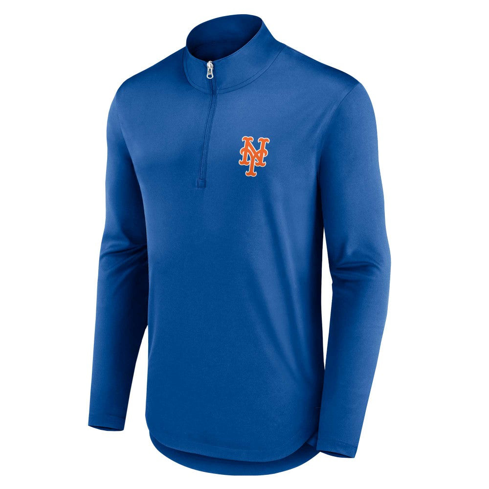 New York Mets Fanatics Quarterback Quarter-Zip Top Sale
