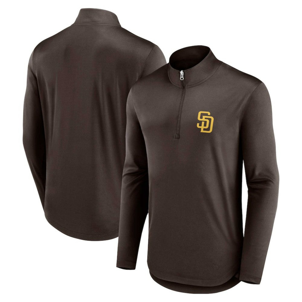 San Diego Padres Fanatics Quarterback Quarter-Zip Top On Sale