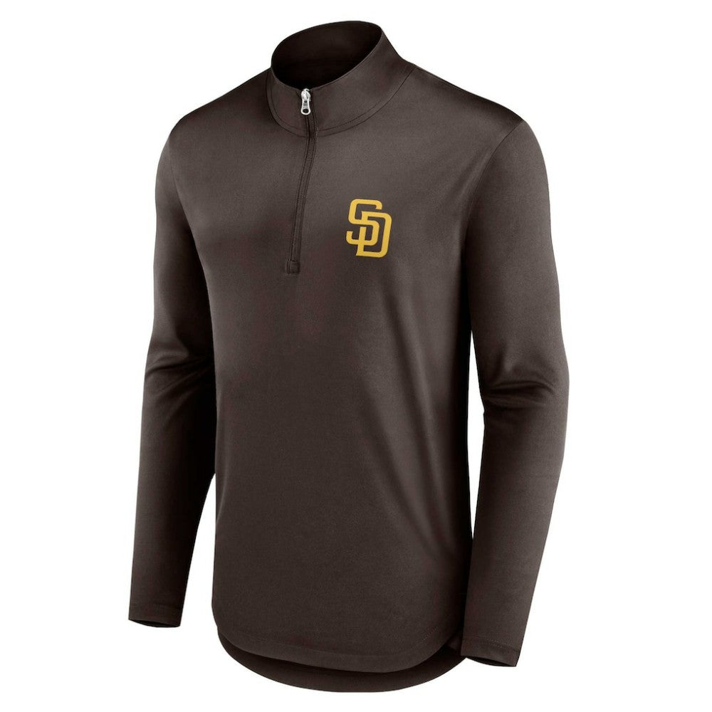 San Diego Padres Fanatics Quarterback Quarter-Zip Top On Sale