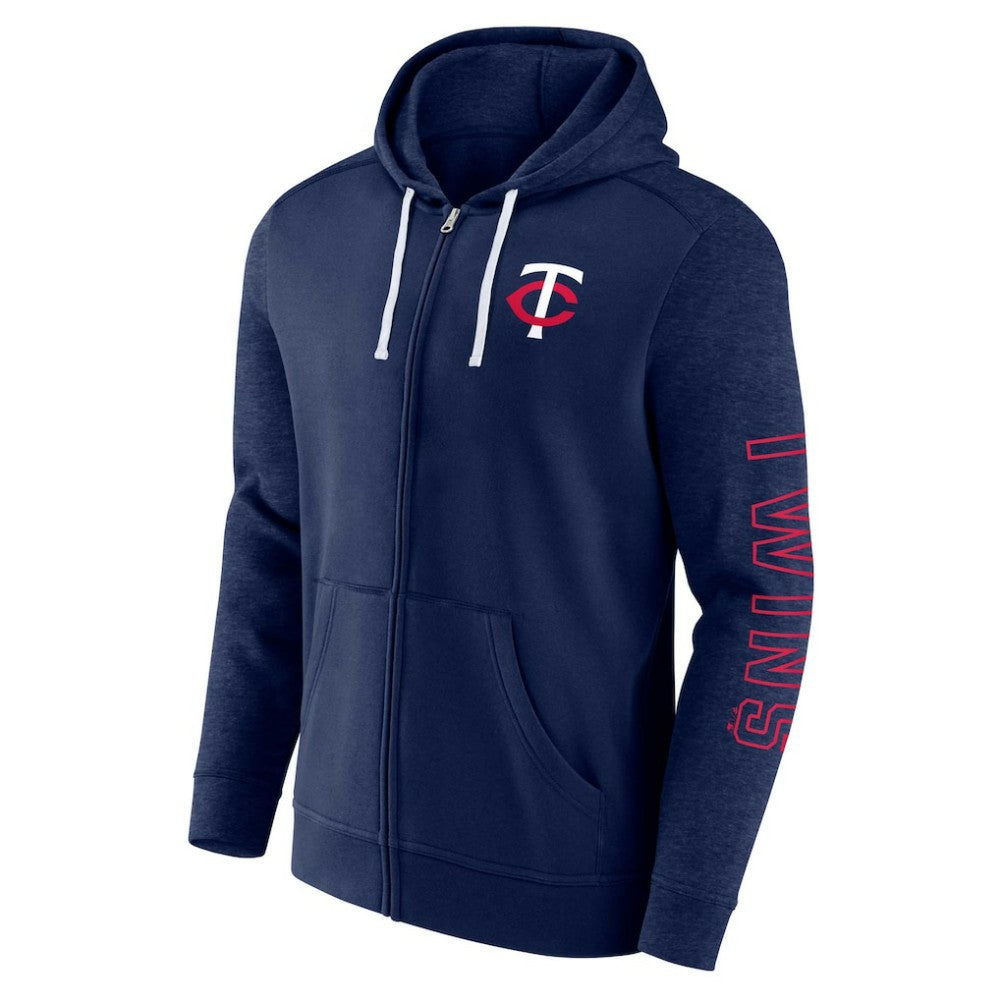Minnesota Twins Fanatics Offensive Line Up Lightweight Full-Zip Hoodie discount