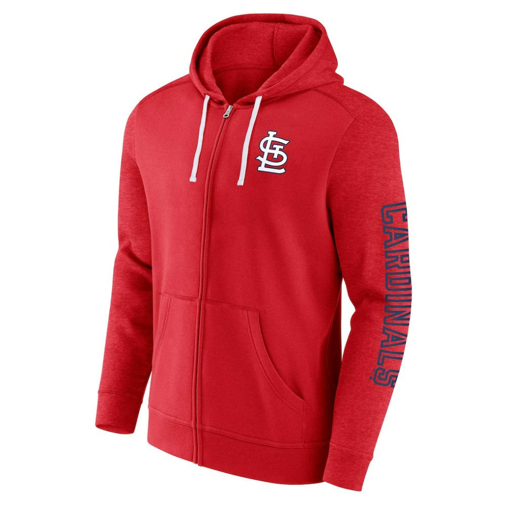 St. Louis Cardinals Fanatics Offensive Line Up Lightweight Full-Zip Hoodie discount