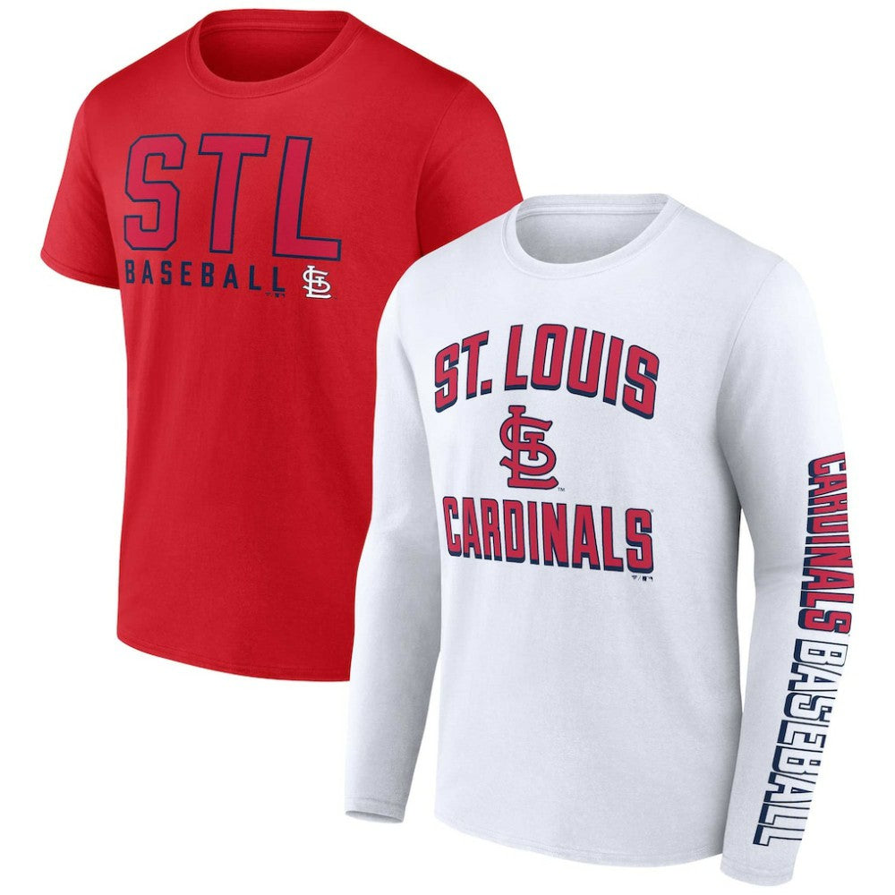 St. Louis Cardinals Fanatics Two-Pack Combo T-Shirt Set Lifestyle