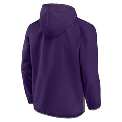 Fanatics - Phoenix Suns Anorak Flagrant Foul Color-Block Raglan Hoodie Half-Zip Jacket - Purple/Gray
