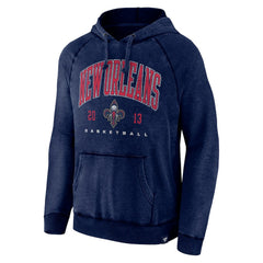 Fanatics - New Orleans Pelicans Foul Trouble Snow Wash Raglan Pullover Hoodie - Heather Navy