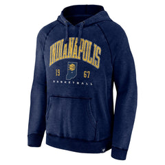 Fanatics - Indiana Pacers Foul Trouble Snow Wash Raglan Pullover Hoodie - Heather Navy