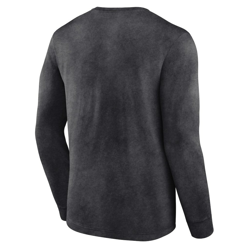 Fanatics - Charlotte Hornets Front Court Press Snow Wash Long Sleeve T-Shirt - Heather Charcoal