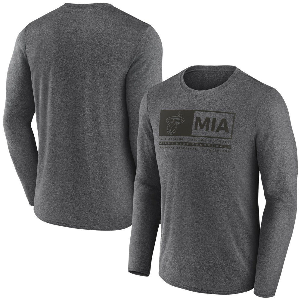 Fanatics - Miami Heat Three-Point Play T-Shirt - Heather Charcoal