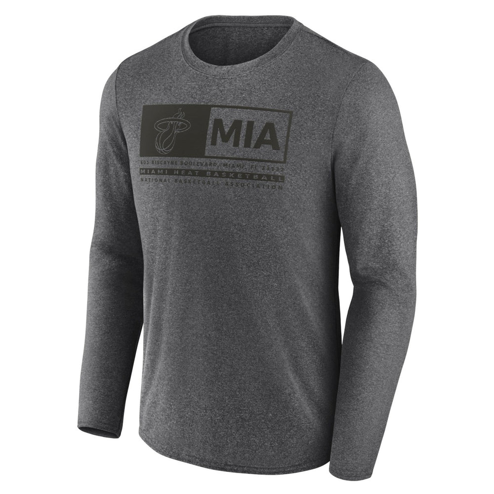 Fanatics - Miami Heat Three-Point Play T-Shirt - Heather Charcoal