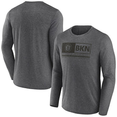 Fanatics - Brooklyn Nets Three-Point Play T-Shirt - Heather Charcoal