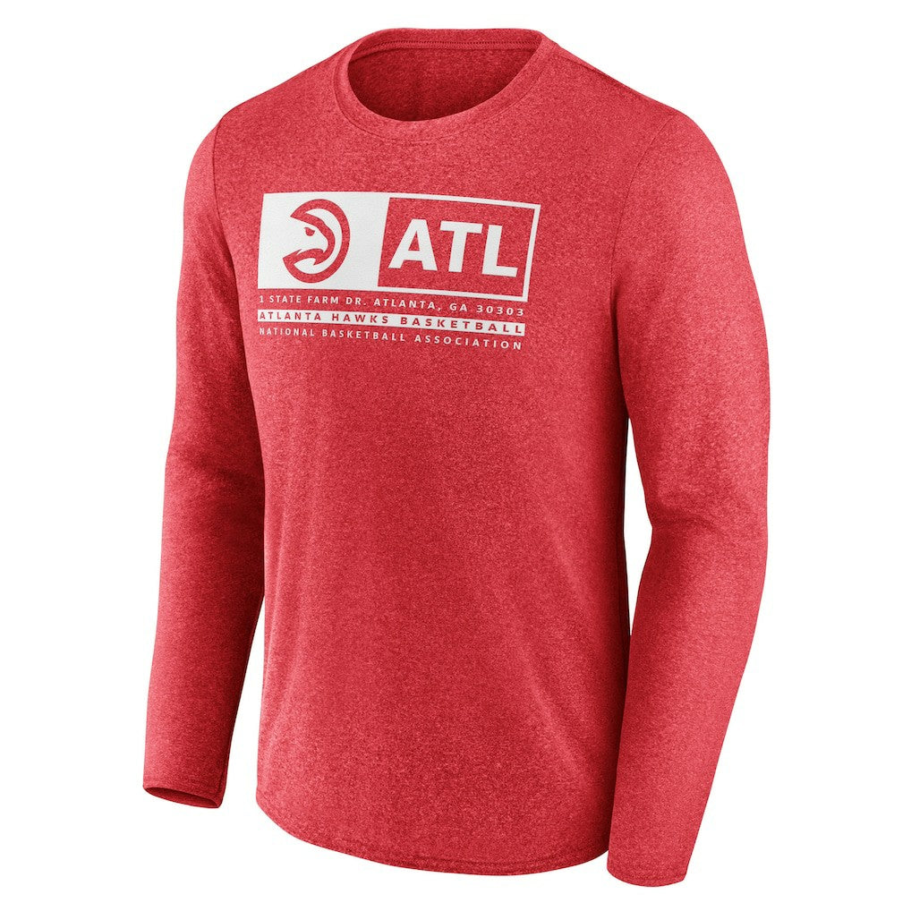 Fanatics - Atlanta Hawks Three-Point Play T-Shirt - Heather Red
