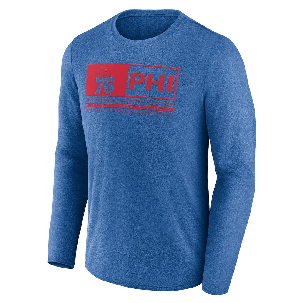 Fanatics - Philadelphia 76ers Three-Point Play T-Shirt - Heather Royal