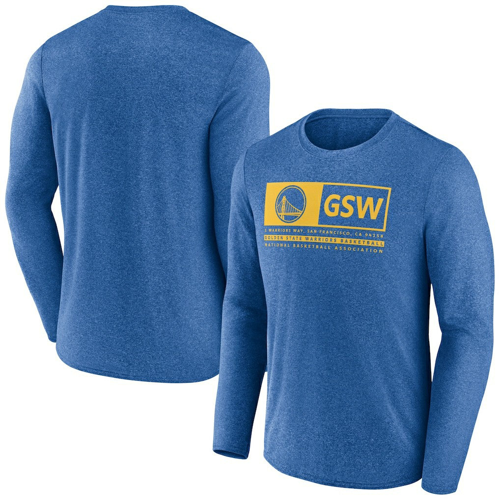 Fanatics - Golden State Warriors Three-Point Play T-Shirt - Heather Royal