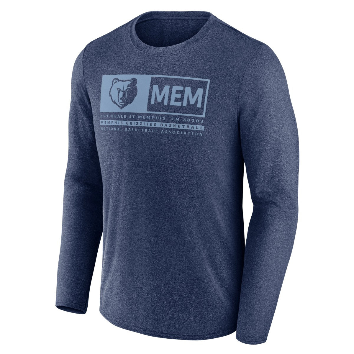 Fanatics - Memphis Grizzlies Three-Point Play T-Shirt - Heather Navy