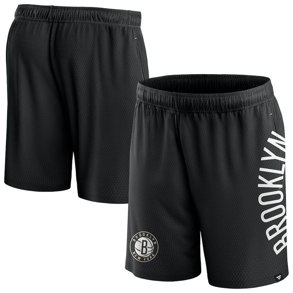 Fanatics - Brooklyn Nets Post Up Mesh Shorts - Black