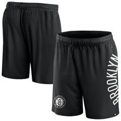 Fanatics - Brooklyn Nets Post Up Mesh Shorts - Black