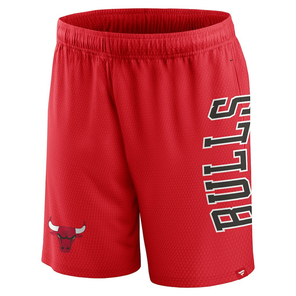 Fanatics - Chicago Bulls Post Up Mesh Shorts - Red