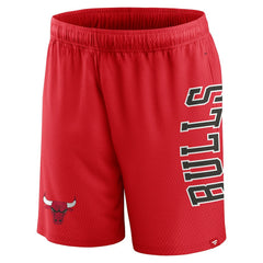 Fanatics - Chicago Bulls Post Up Mesh Shorts - Red
