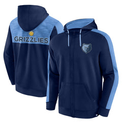 Fanatics - Memphis Grizzlies Rainbow Shot Full-Zip Hoodie - Navy