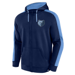 Fanatics - Memphis Grizzlies Rainbow Shot Full-Zip Hoodie - Navy