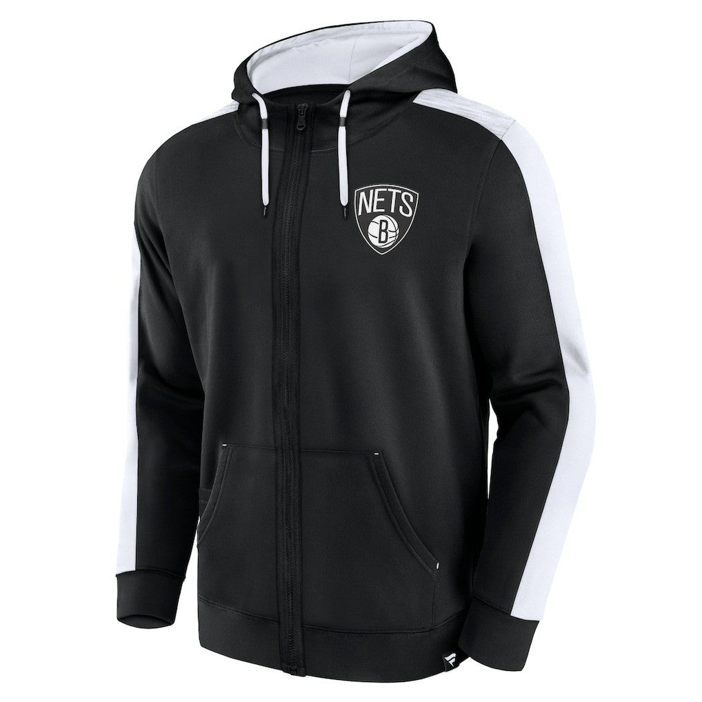 Fanatics - Brooklyn Nets Rainbow Shot Full-Zip Hoodie - Black