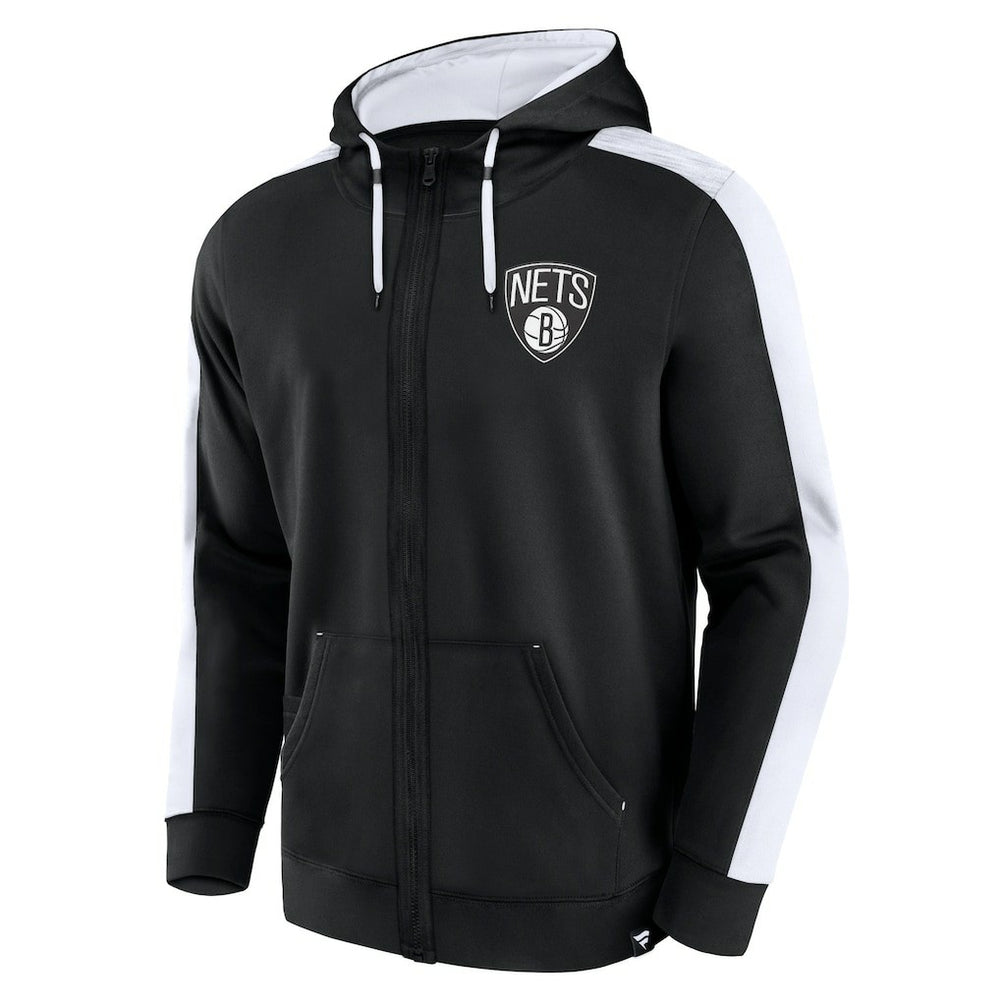 Fanatics - Brooklyn Nets Rainbow Shot Full-Zip Hoodie - Black
