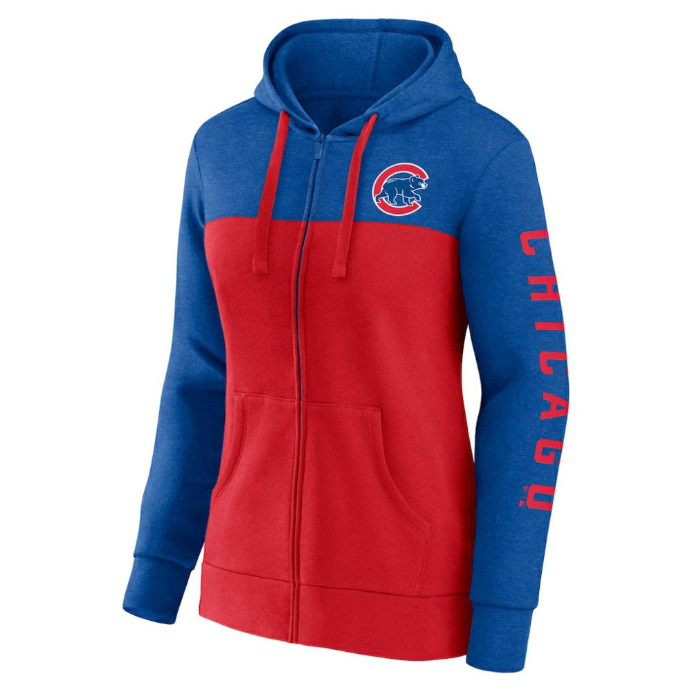 Chicago Cubs Fanatics Women's City Ties Hoodie Full-Zip Sweatshirt discount