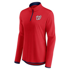 Washington Nationals Fanatics Women's Corner Quarter-Zip Top Lifestyle