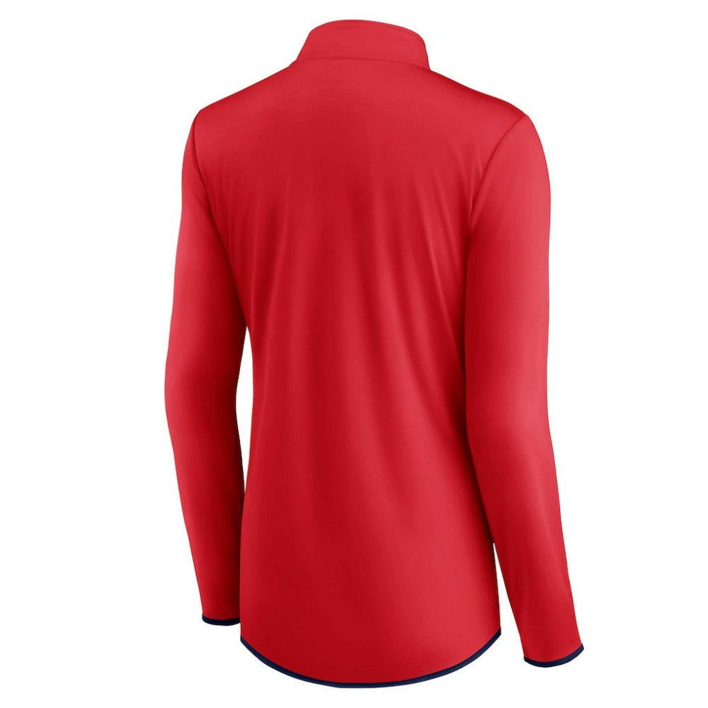 Washington Nationals Fanatics Women's Corner Quarter-Zip Top Lifestyle