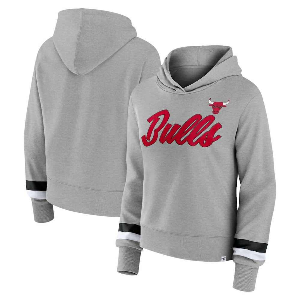 Fanatics - Chicago Bulls Women's Halftime Pullover Hoodie - Heather Gray