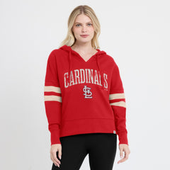 St. Louis Cardinals Fanatics Women's Bold Move Notch Neck High Hip Hoodie Lifestyle