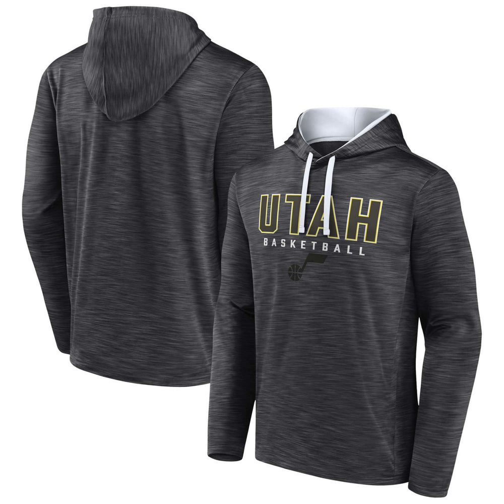 Fanatics - Utah Jazz Fast Break Pullover Hoodie - Heather Charcoal