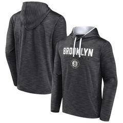 Fanatics - Brooklyn Nets Fast Break Pullover Hoodie - Heather Charcoal