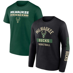 Fanatics - Milwaukee Bucks Two-Pack Just Net Combo Set - Hunter Green/Black