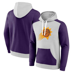 Fanatics - Phoenix Suns Arctic Colorblock Pullover Hoodie - Gray/Purple