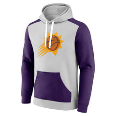 Fanatics - Phoenix Suns Arctic Colorblock Pullover Hoodie - Gray/Purple