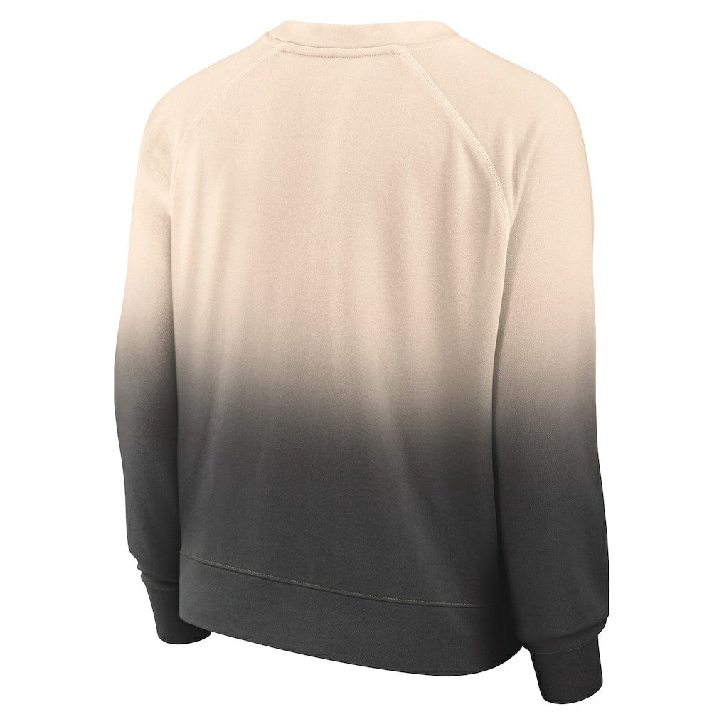 Fanatics - Chicago Bulls Women's Lounge Arch Raglan Pullover Sweatshirt - Tan/Black