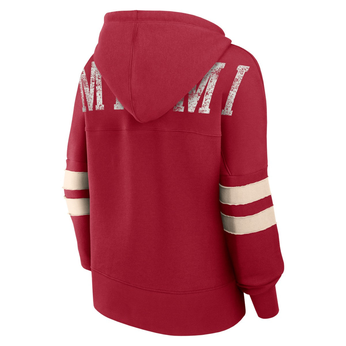 Fanatics - Miami Heat Women's Bold Move Dolman V-Neck High Hip Hoodie - Red