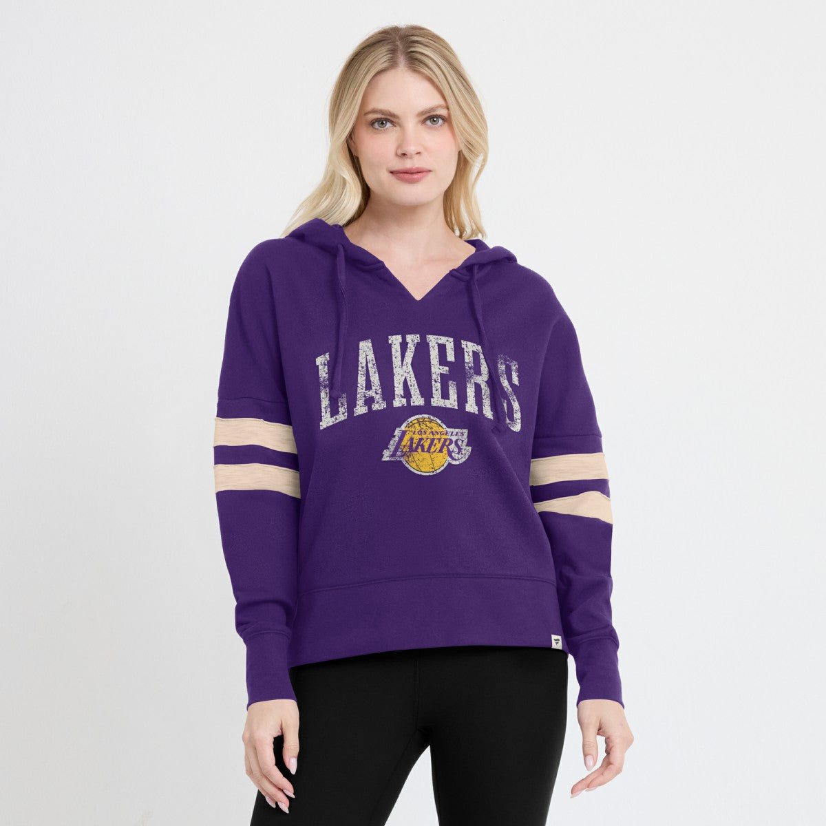Fanatics - Los Angeles Lakers Women's Bold Move Dolman V-Neck High Hip Hoodie - Purple