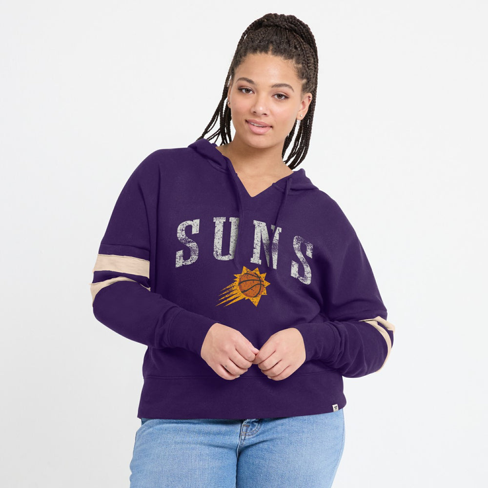 Fanatics - Phoenix Suns Women's Bold Move Dolman V-Neck High Hip Hoodie - Purple
