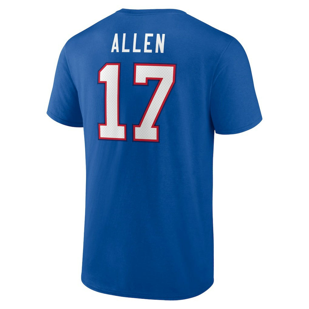 Josh Allen Buffalo Bills Icon Player Name & Number T-Shirt Royal - NFL