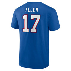 Josh Allen Buffalo Bills Icon Player Name & Number T-Shirt Royal - NFL