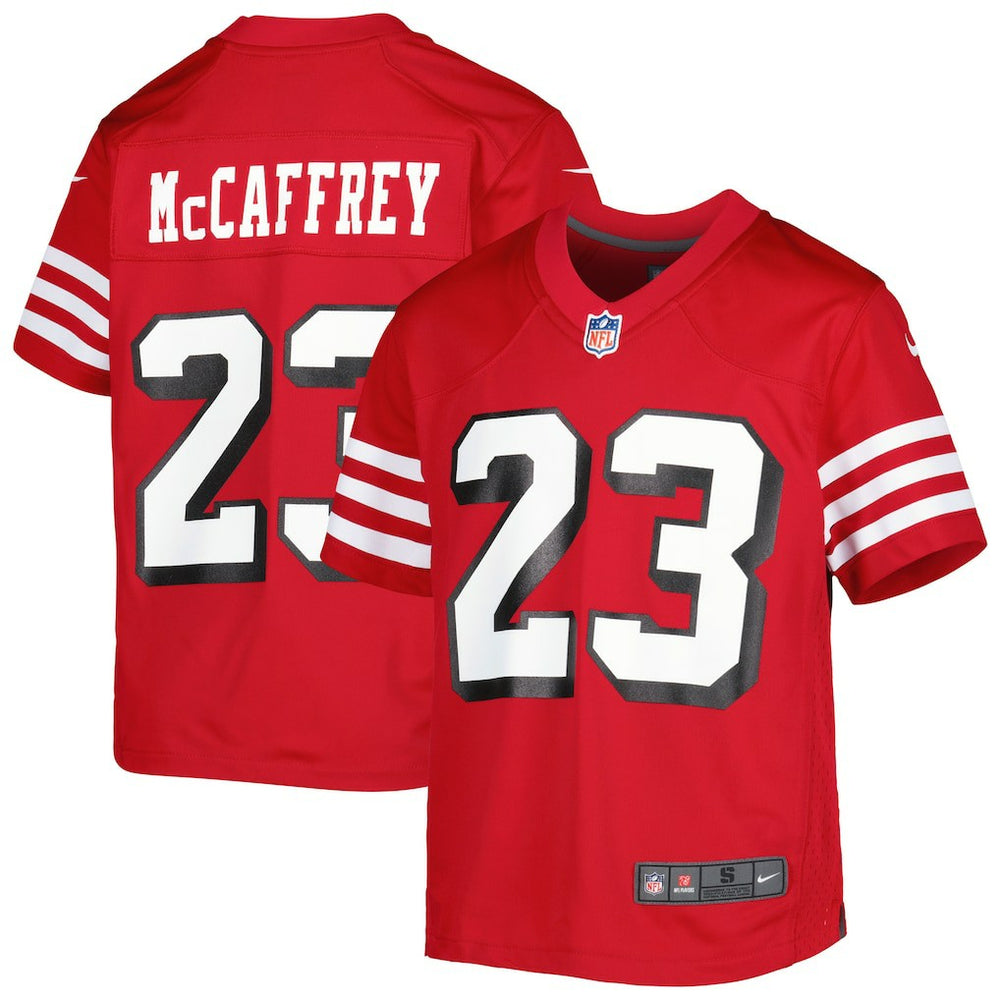Christian McCaffrey San Francisco 49ers Youth Game Jersey Scarlet - Nike