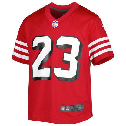 Christian McCaffrey San Francisco 49ers Youth Game Jersey - Scarlet | NFL Jerseys