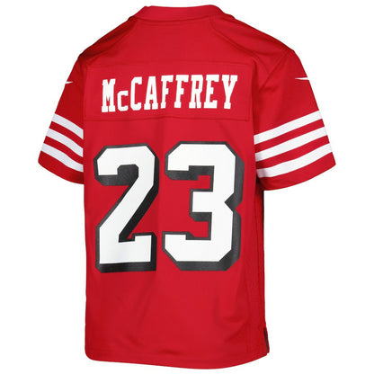 Christian McCaffrey San Francisco 49ers Youth Game Jersey - Scarlet | NFL Jerseys